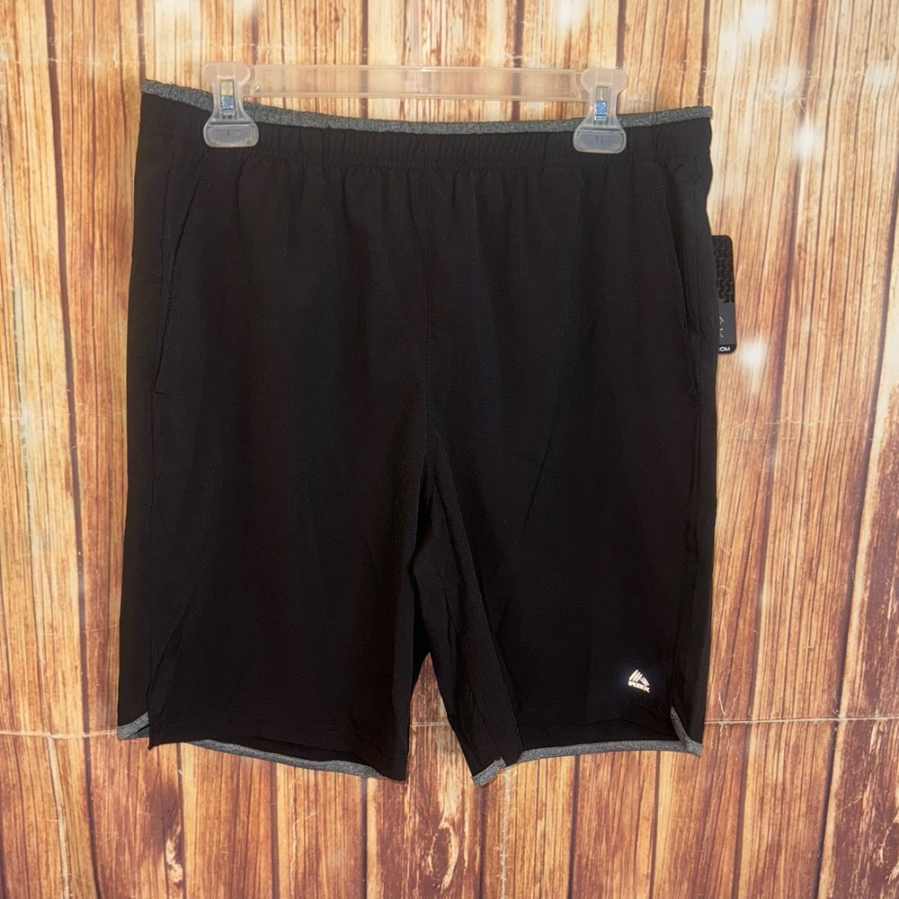 RBX Active Performance Men’s Training Black Shorts Size Medium